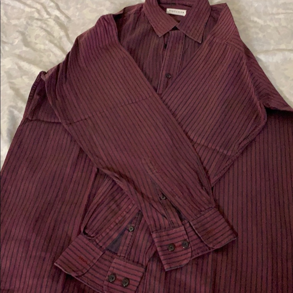 Long sleeve dark purple shirt